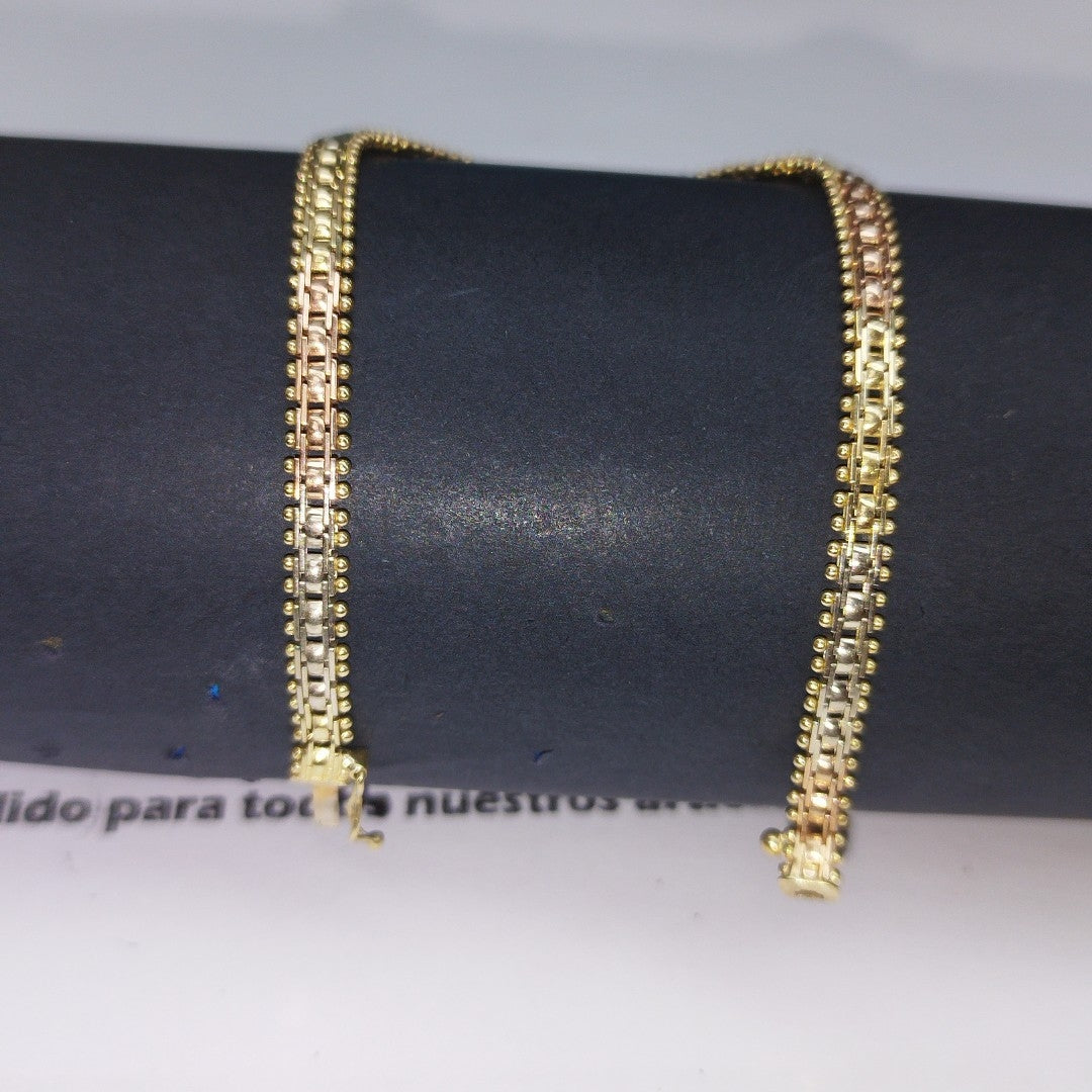 K1 7,80 GRMS 14 K ESPECIFICACIONES COMPLEMENTARIAS PULSERA HECHURA ESPECIAL ORO (SEMINUEVO)