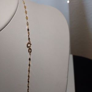 CADENA ORO, ORO COMBINADO 14 K 1.5 GRMS (SEMINUEVO)