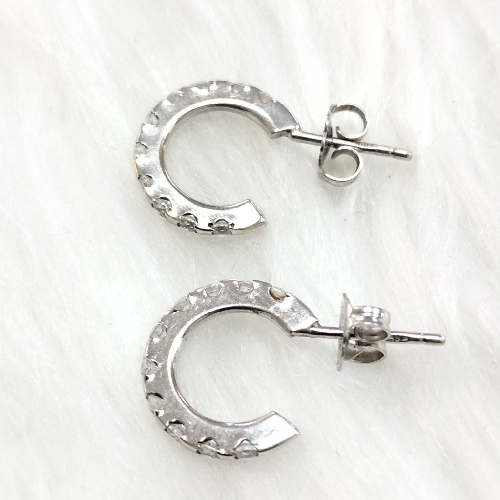 ARETES PAR ORO, ORO BLANCO 14 K 2 GRMS (SEMINUEVO)
