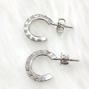 ARETES PAR ORO, ORO BLANCO 14 K 2 GRMS (SEMINUEVO)