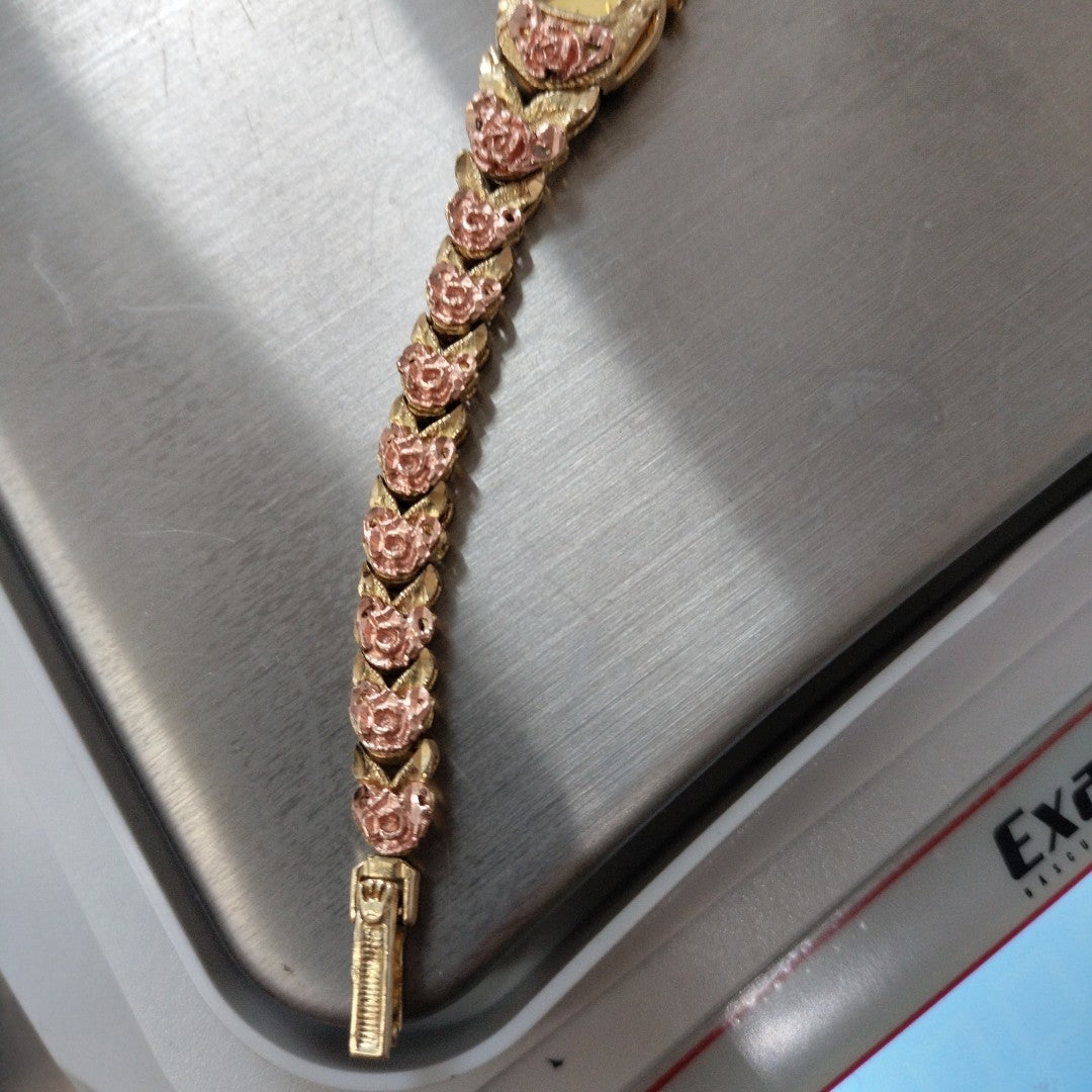 RELOJ CAJA ACERO PULSO ORO ORO 14 K 17.9 GRMS (SEMINUEVO)