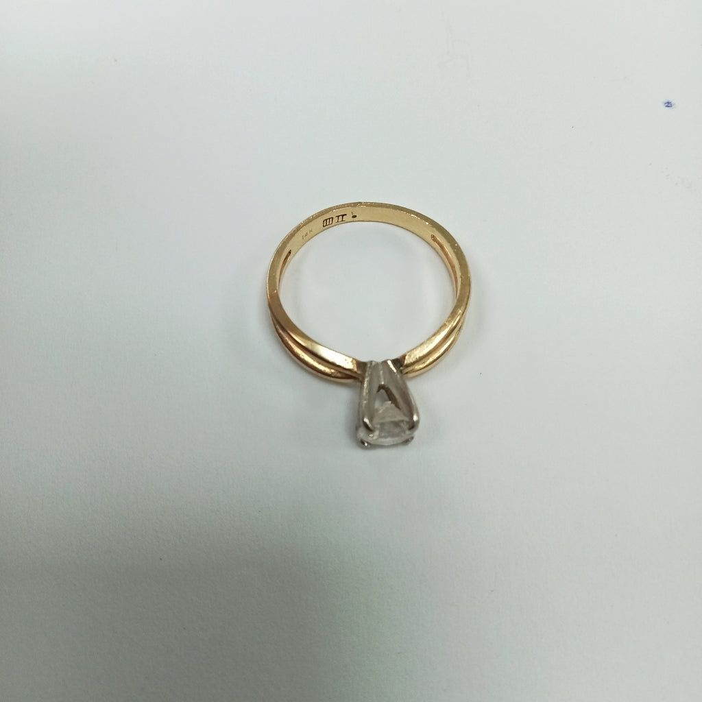 K1 2,80 GRMS 14 K ESPECIFICACIONES COMPLEMENTARIAS ANILLITO CON CIRCONIASE DES (SEMINUEVO)