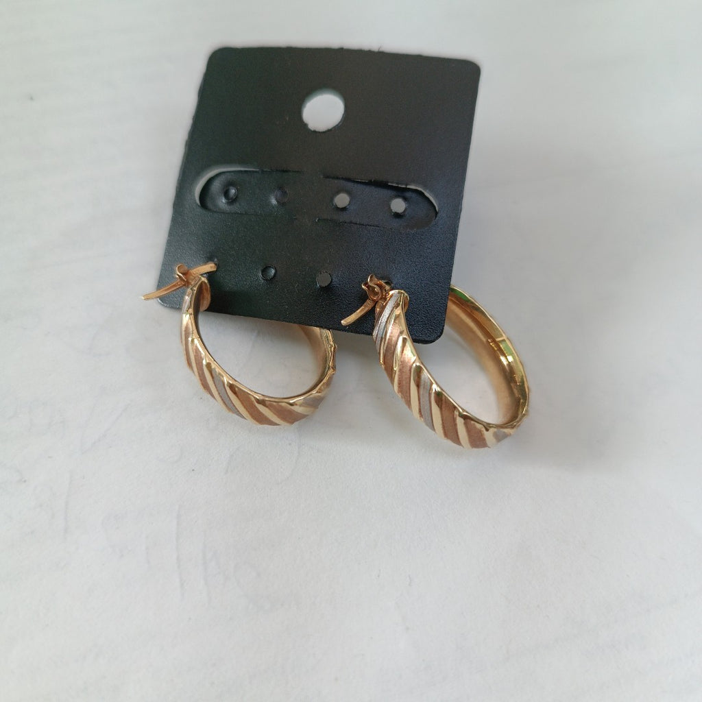 ARRACADAS PAR ORO 14 K 3.4 GRMS (SEMINUEVO)