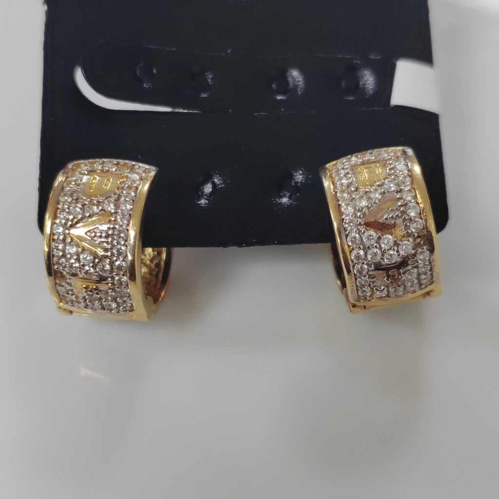 K1 7,60 GRMS 14 K ESPECIFICACIONES COMPLEMENTARIAS ARETES PARA CON CIRCONIAS (SEMINUEVO)