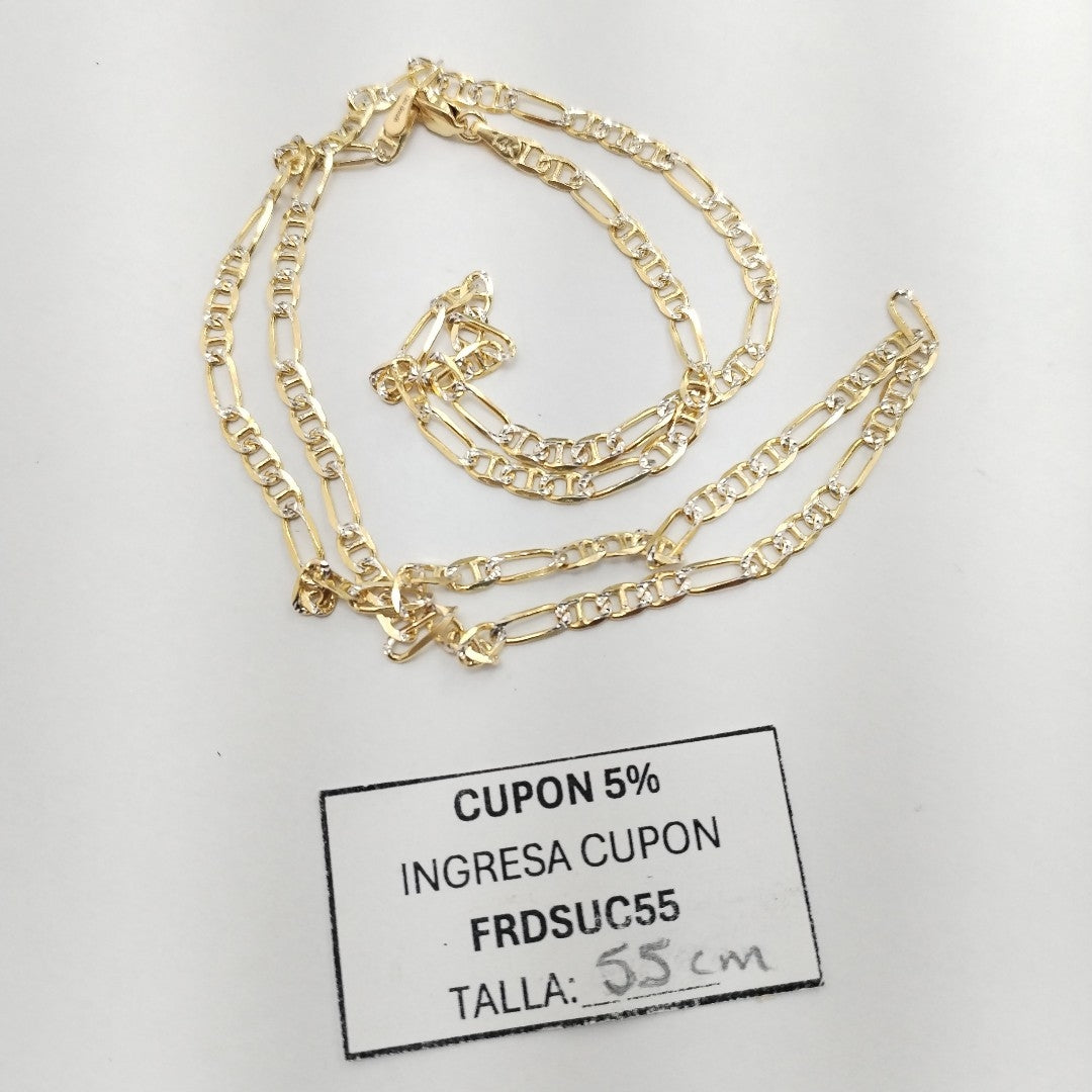 CADENA TEJIDO 3X1 8.5G 55 CM (NUEVO)