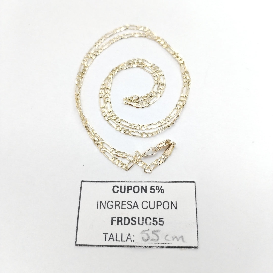 CADENA TEJIDO 3X1 5.1G 55 CM (NUEVO)