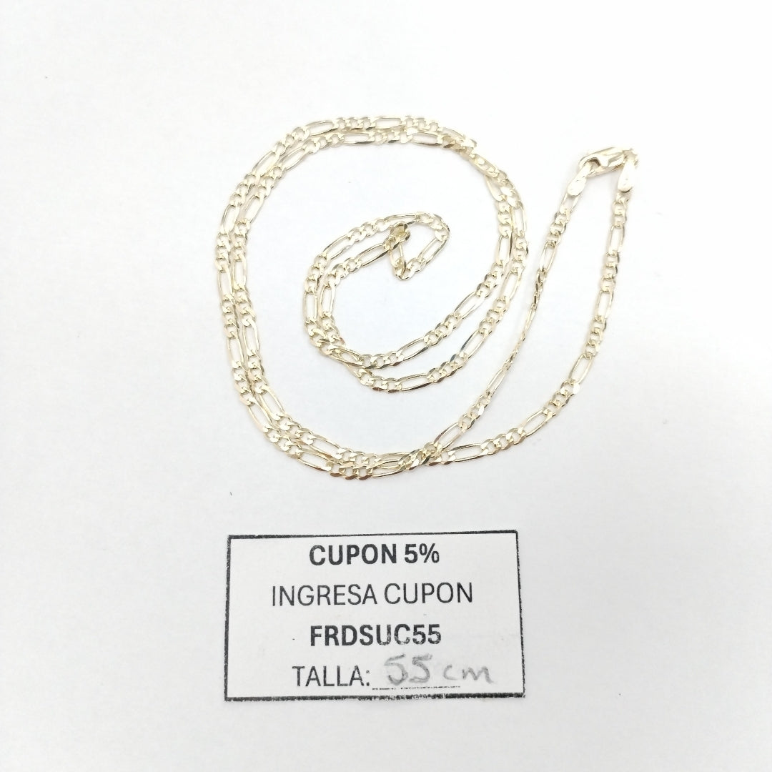 CADENA TEJIDO 3X1 5.1G 55 CM (NUEVO)