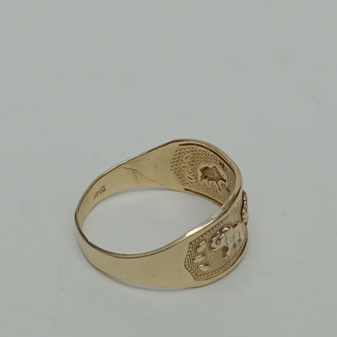 ARGOLLA DE LA SUERTE ORO 14 K 3.1 GRMS (SEMINUEVO)