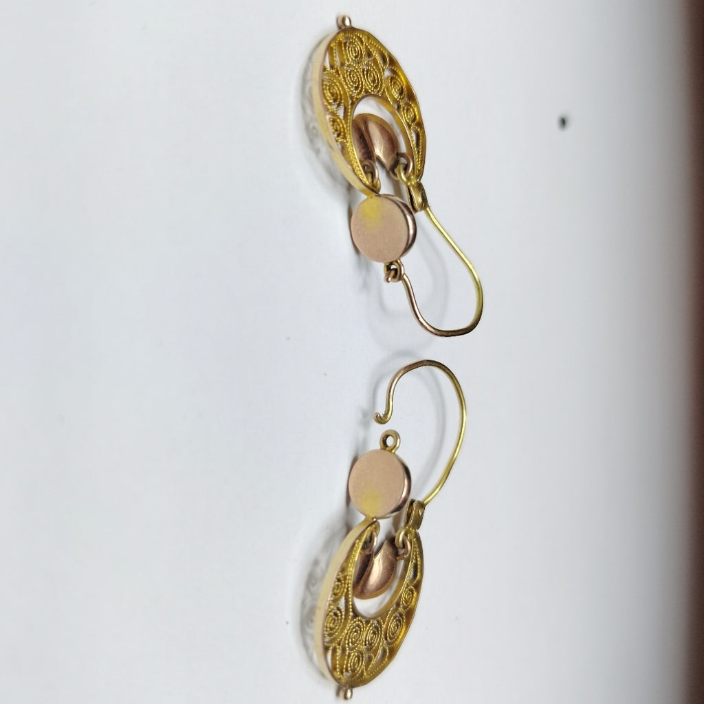 ARRACADAS PAR ORO 10 K 2.5 GRMS (SEMINUEVO)