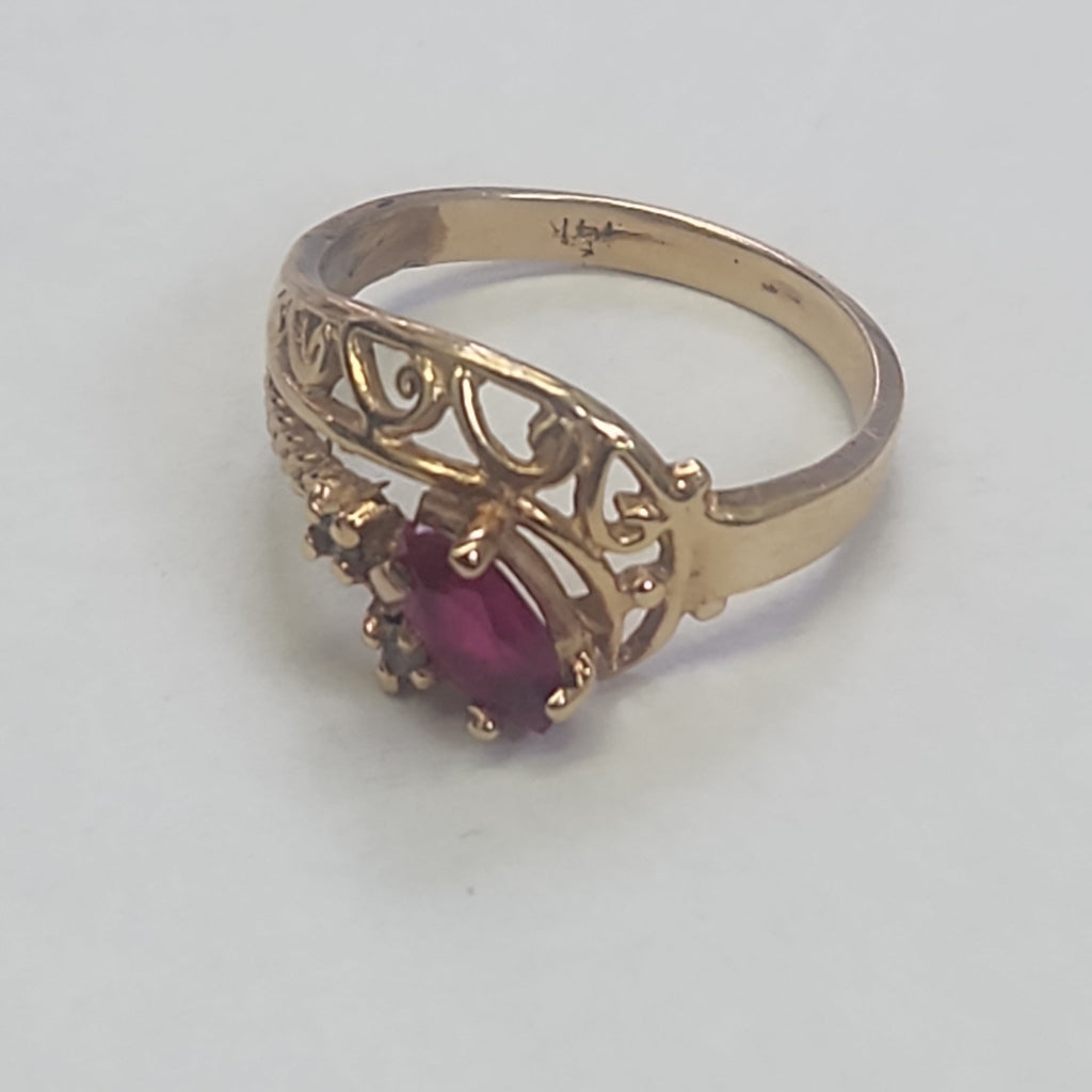 ANILLO ORO 14 K 3.2 GRMS (SEMINUEVO)