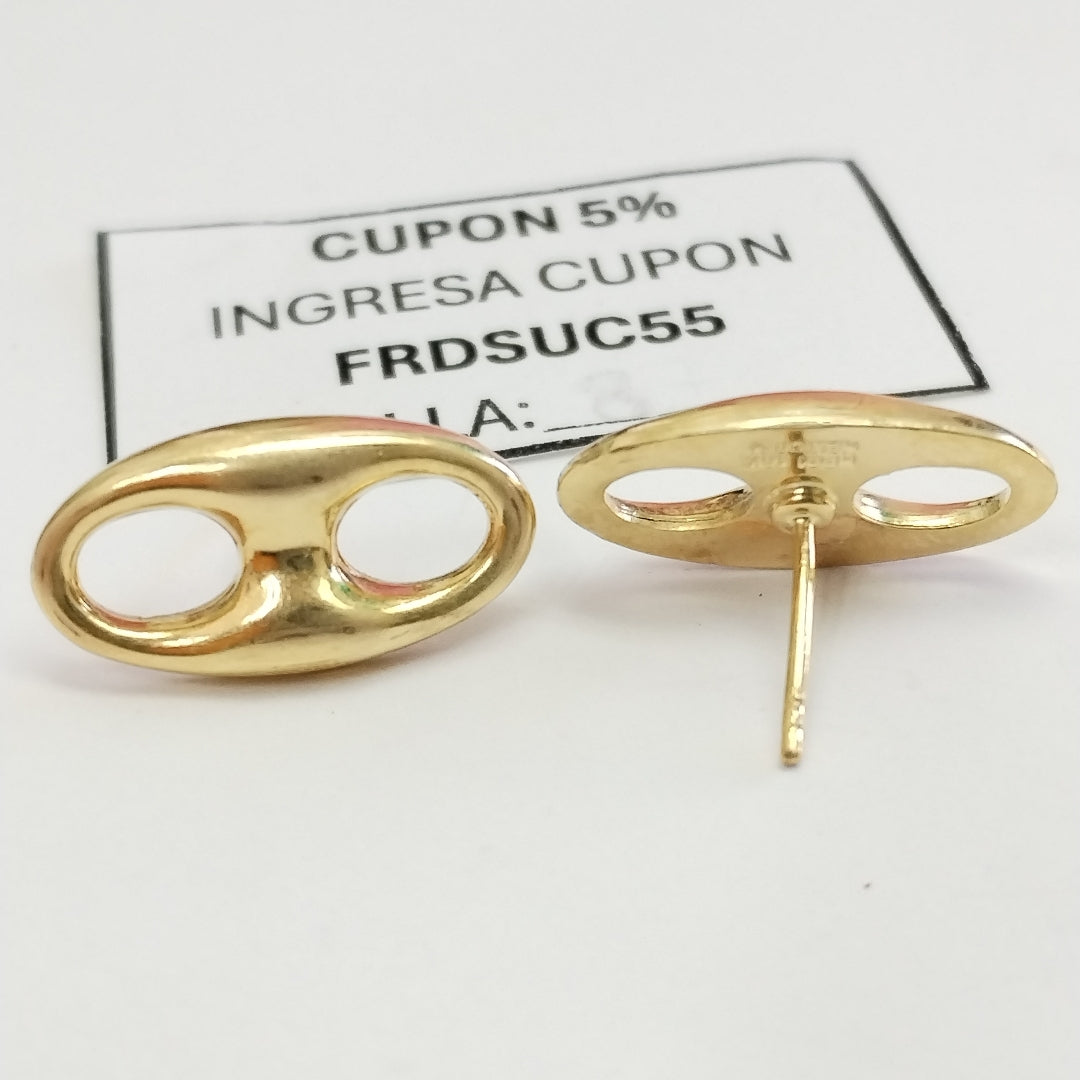 BROQUELES PAR ORO 18 K 3.7 GRMS (SEMINUEVO)