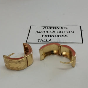 ARETES PAR ORO 14 K 3.3 GRMS (SEMINUEVO)