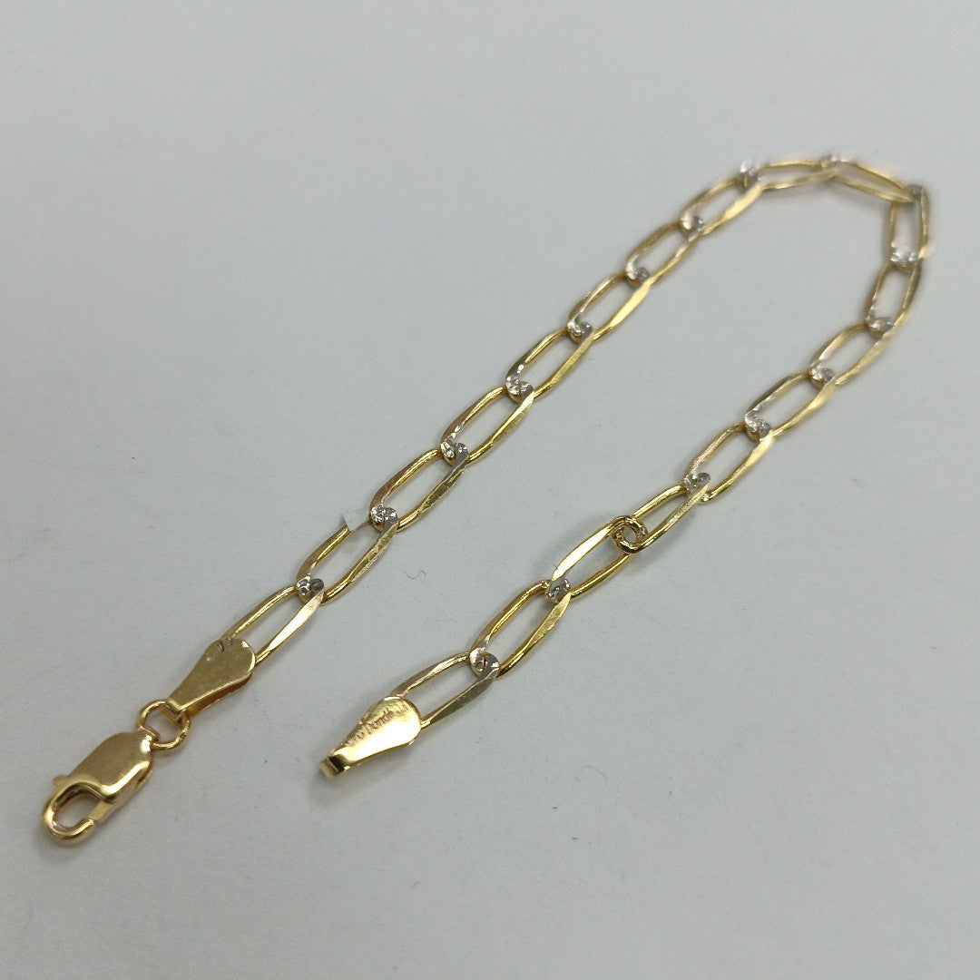 PULSERA TEJIDO ESLABONES 4G 18 CM (NUEVO)