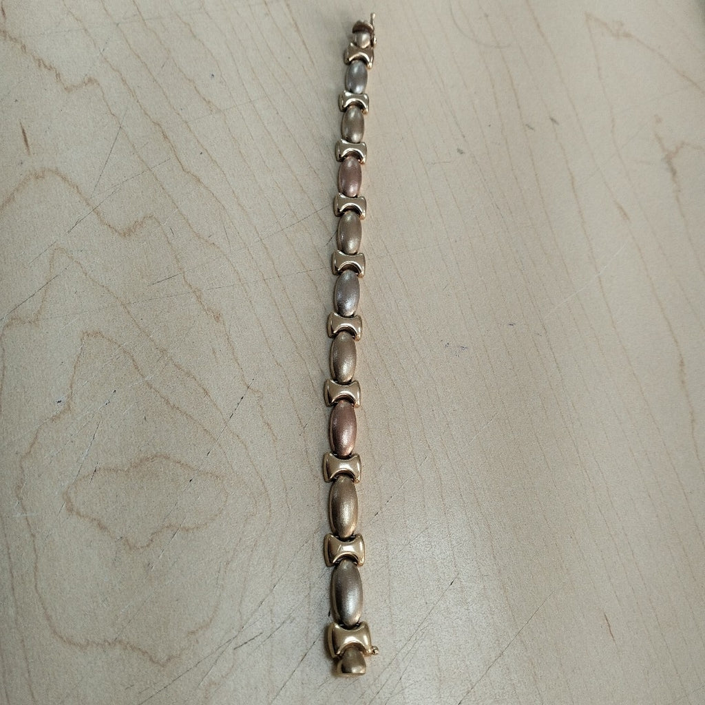 PULSERA ORO COMBINADO 10 K 14 GRMS (SEMINUEVO)