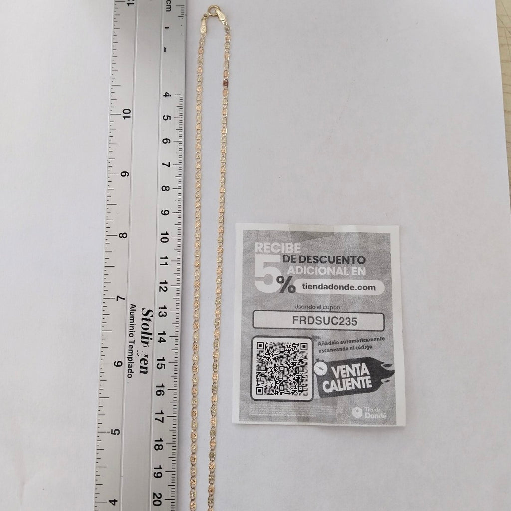 CADENA, CRUZ, DIJE ORO, ORO COMBINADO 10 K 3.7 GRMS (SEMINUEVO)