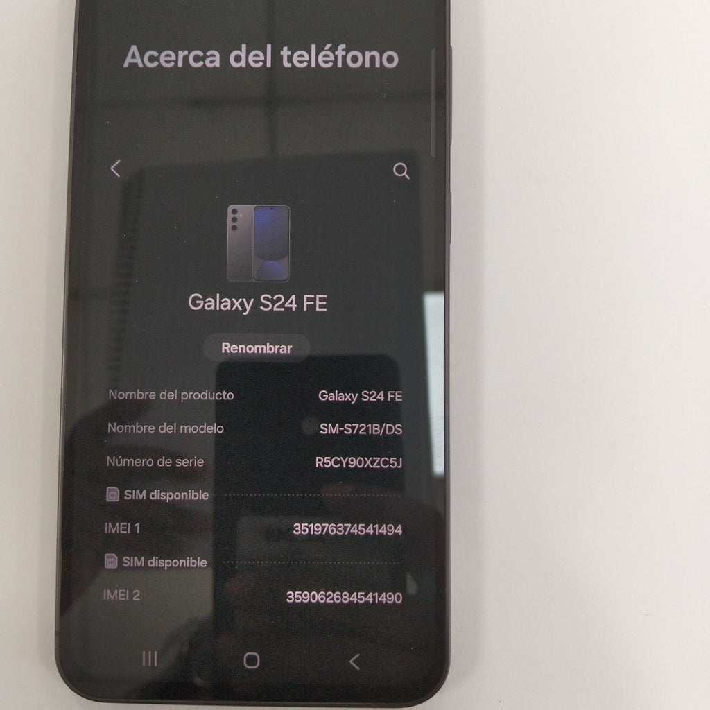 CELULAR SAMSUNG GALAXY S24 FE SM-S721B 256 GB 8 GB RAM (SEMINUEVO)