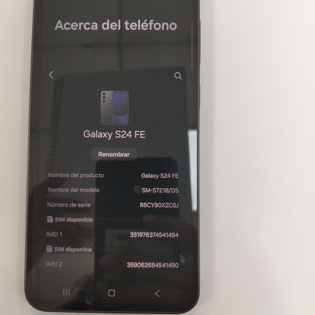 CELULAR SAMSUNG GALAXY S24 FE SM-S721B 256 GB 8 GB RAM (SEMINUEVO)