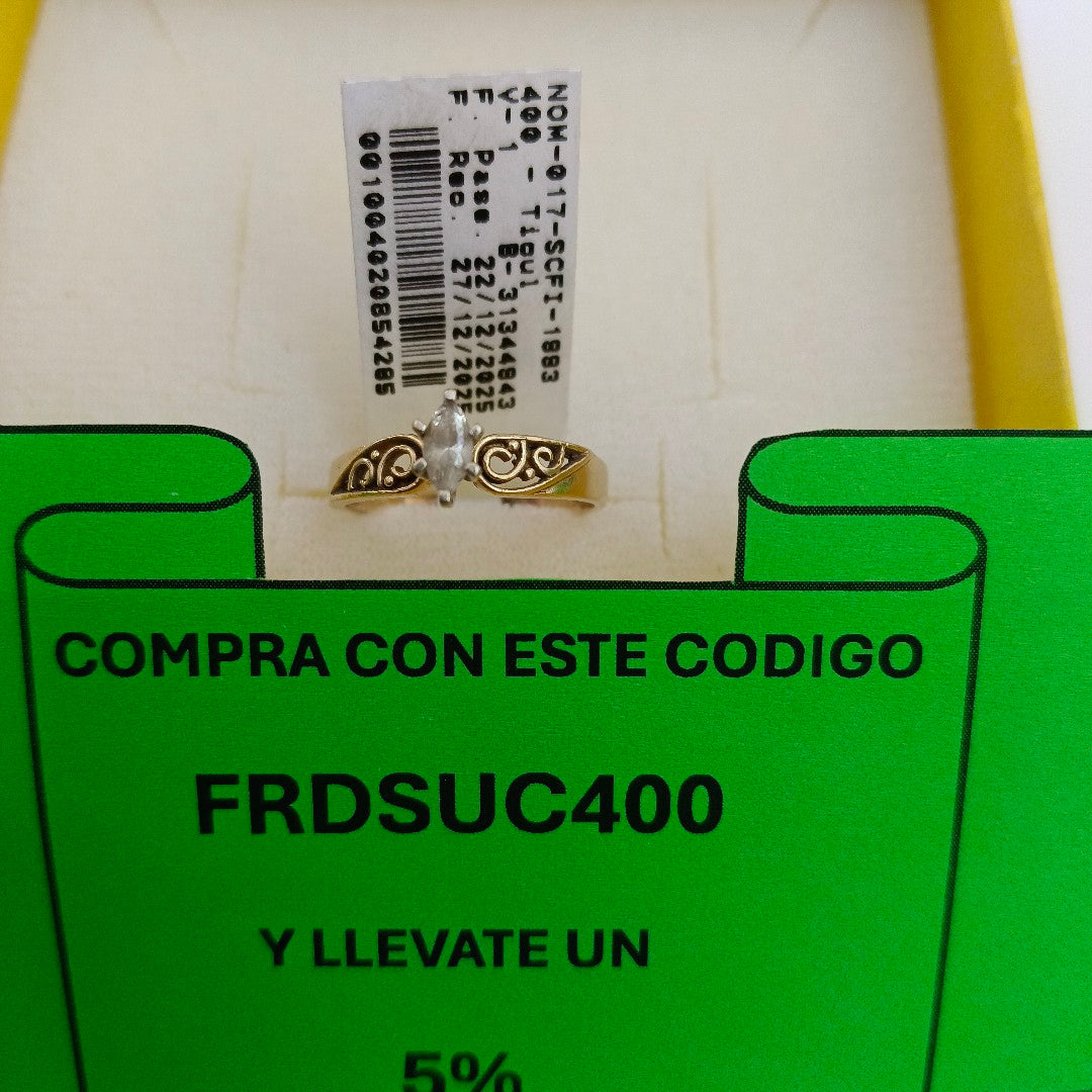 SOLITARIO ORO 14 K 2,20 GRMS (SEMINUEVO)