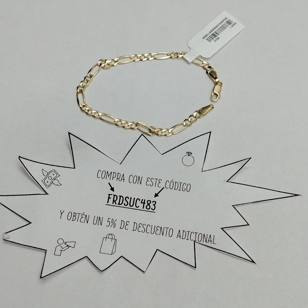 PULSERA TEJIDO 3X1 4.3G 18 CM (NUEVO)