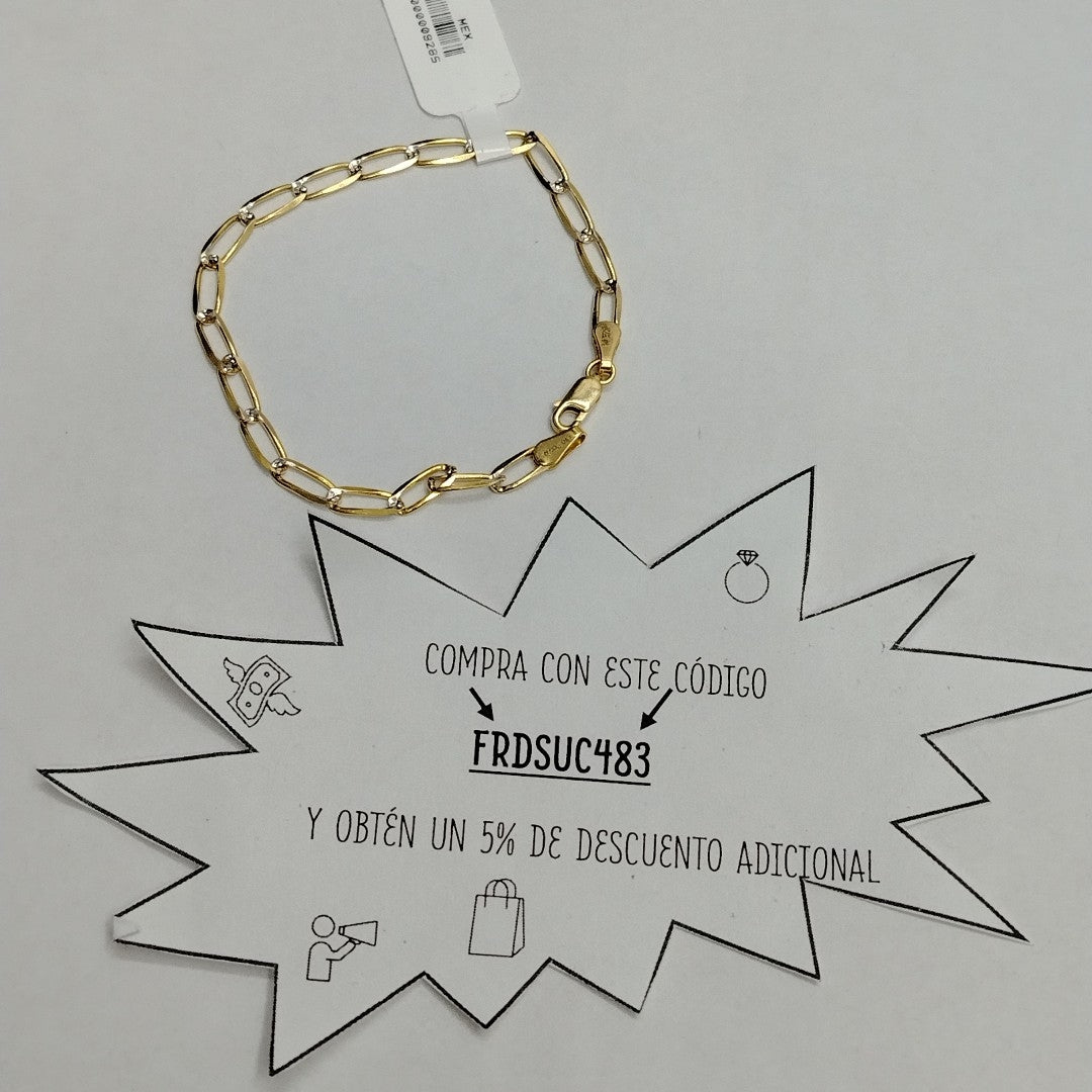 PULSERA TEJIDO ESLABONES 3.9G 18 CM (NUEVO)