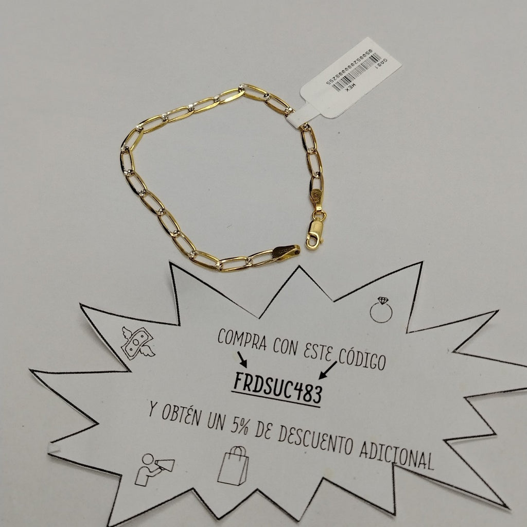 PULSERA TEJIDO ESLABONES 3.8G 18 CM (NUEVO)