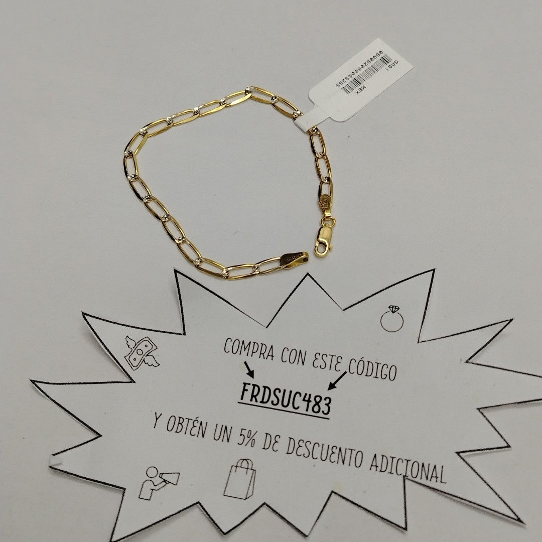 PULSERA TEJIDO ESLABONES 3.8G 18 CM (NUEVO)