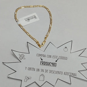 PULSERA TEJIDO 3X1 3.3G 18 CM (NUEVO)