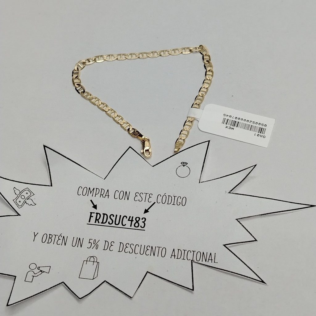 PULSERA TEJIDO GUCHI 2.9G 18 CM (NUEVO)