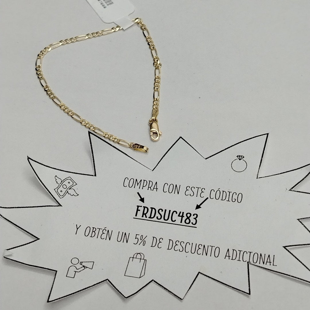 PULSERA TEJIDO 3X1 2G 18 CM (NUEVO)