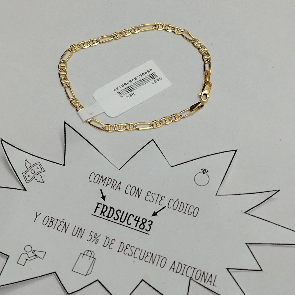 PULSERA TEJIDO 3X1 2.9G 18 CM (NUEVO)