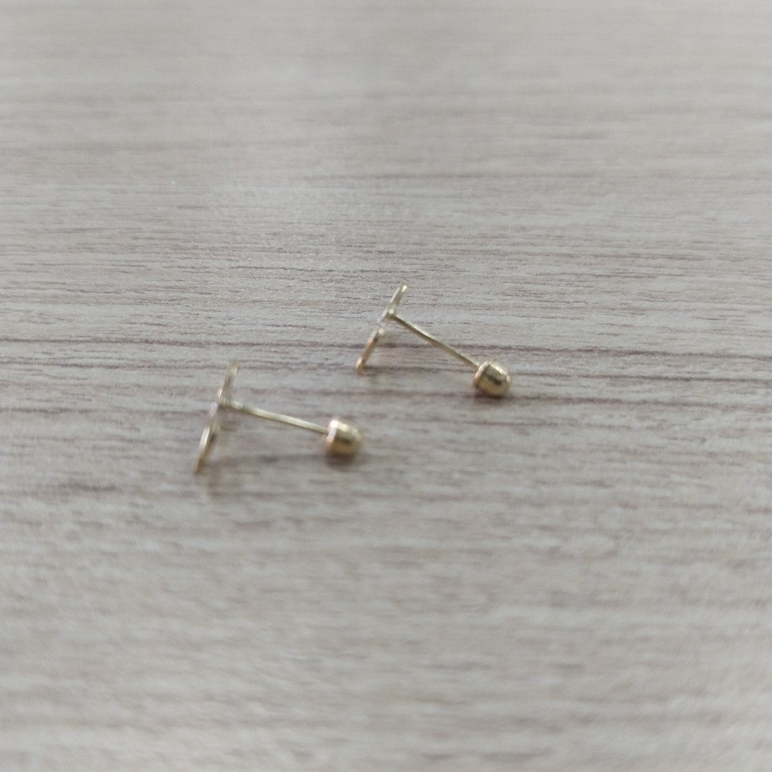 BROQUELES ORO 10K 1 (NUEVO)