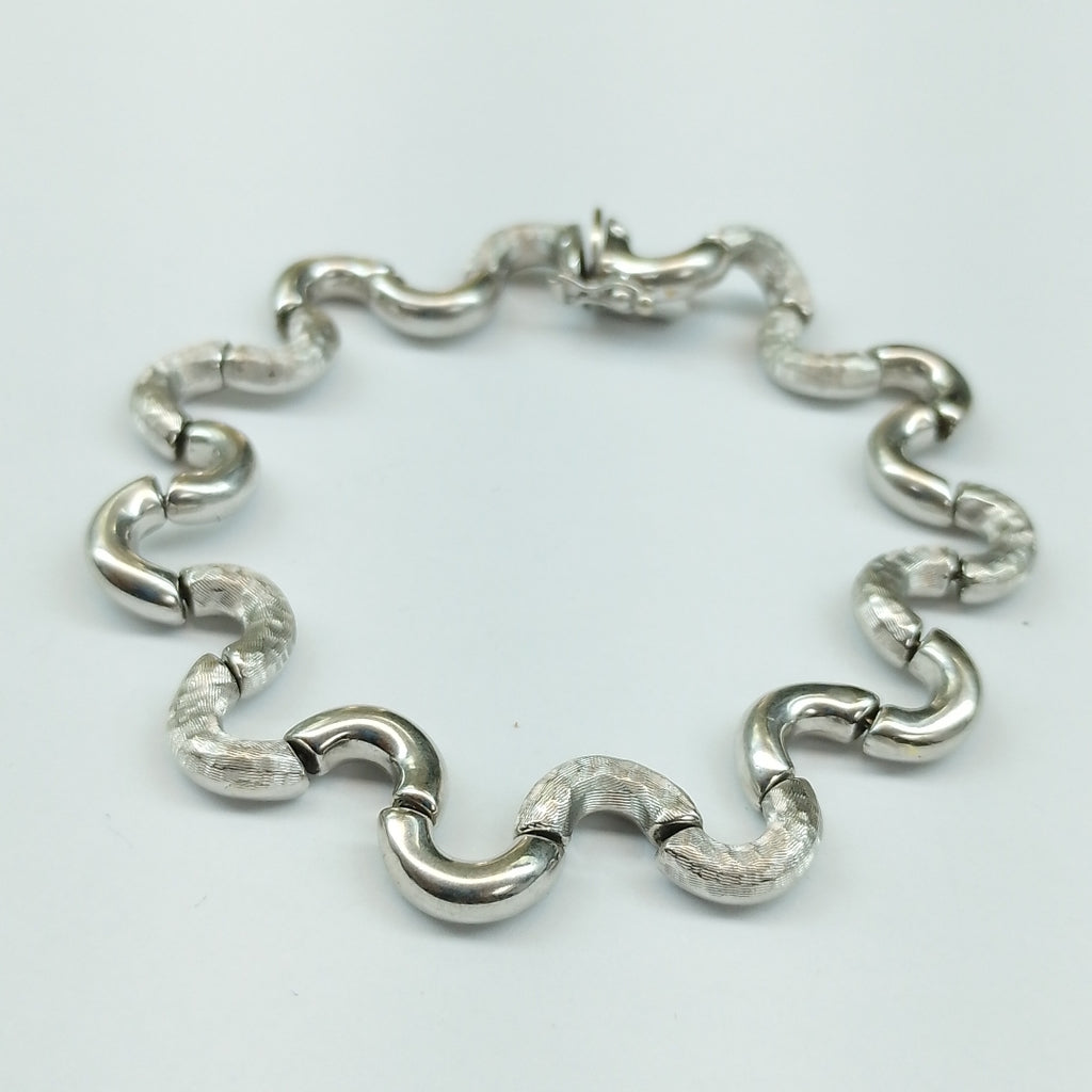 PULSERA ORO, ORO BLANCO 14 K 15.5 GRMS (SEMINUEVO)