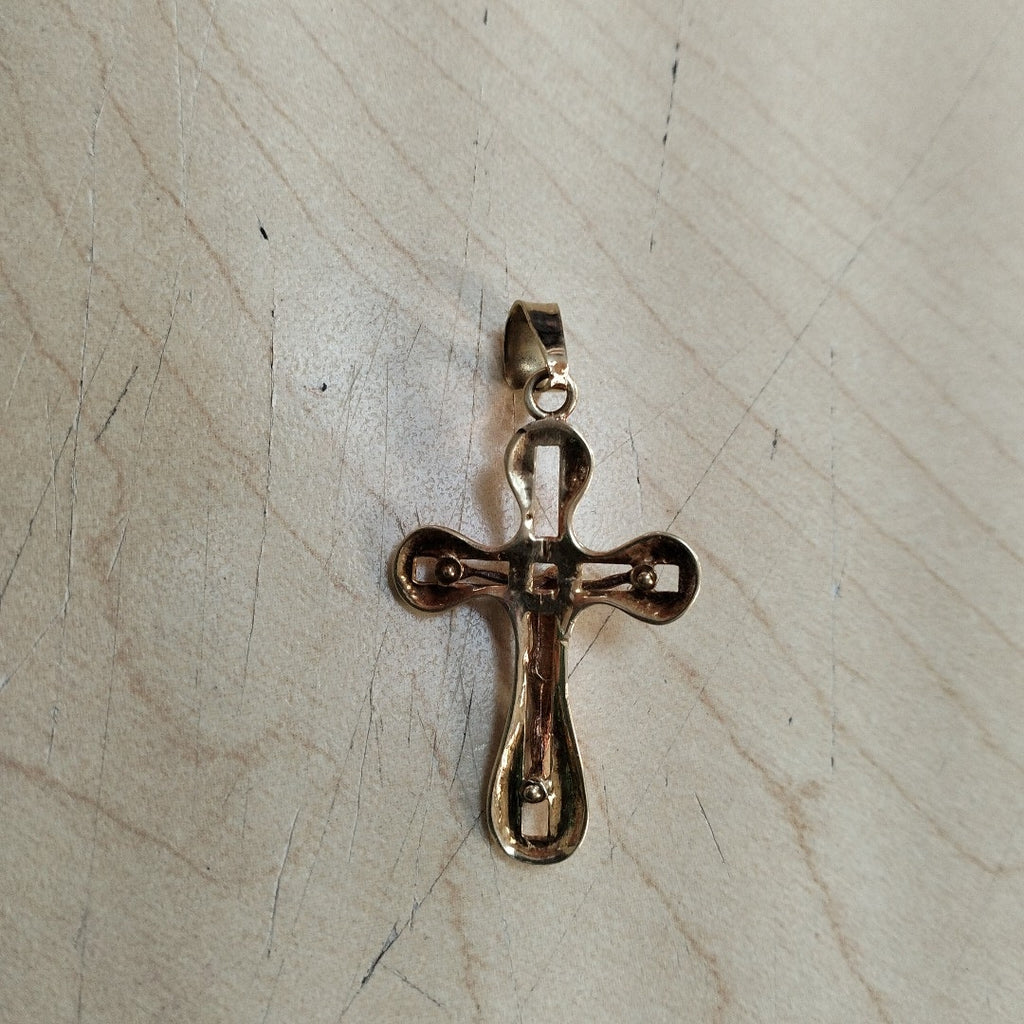 CRUCIFIJO ORO 14 K 3.8 GRMS (SEMINUEVO)