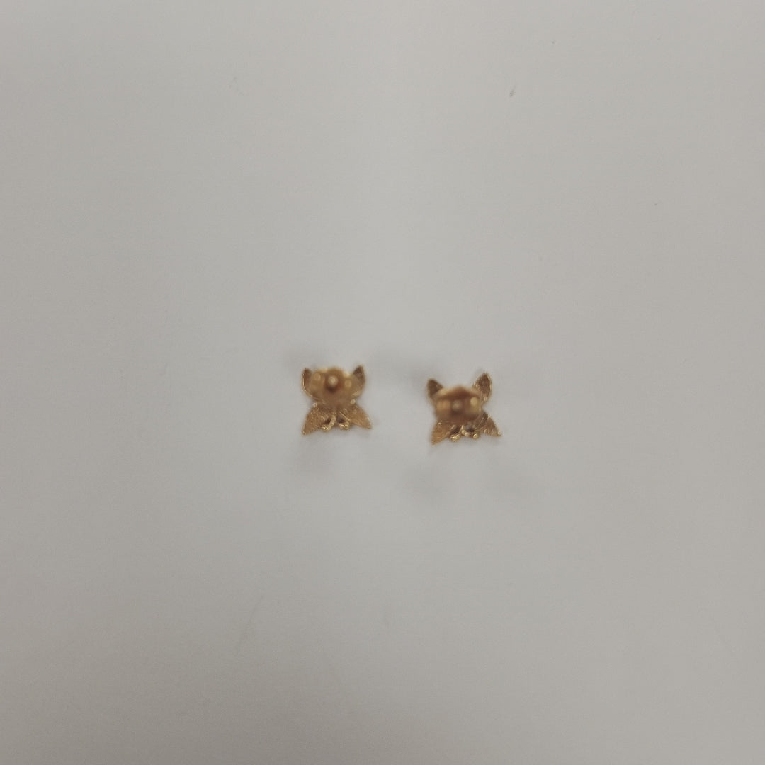 ARRACADAS PAR ORO 14 K 1.5 GRMS (SEMINUEVO)