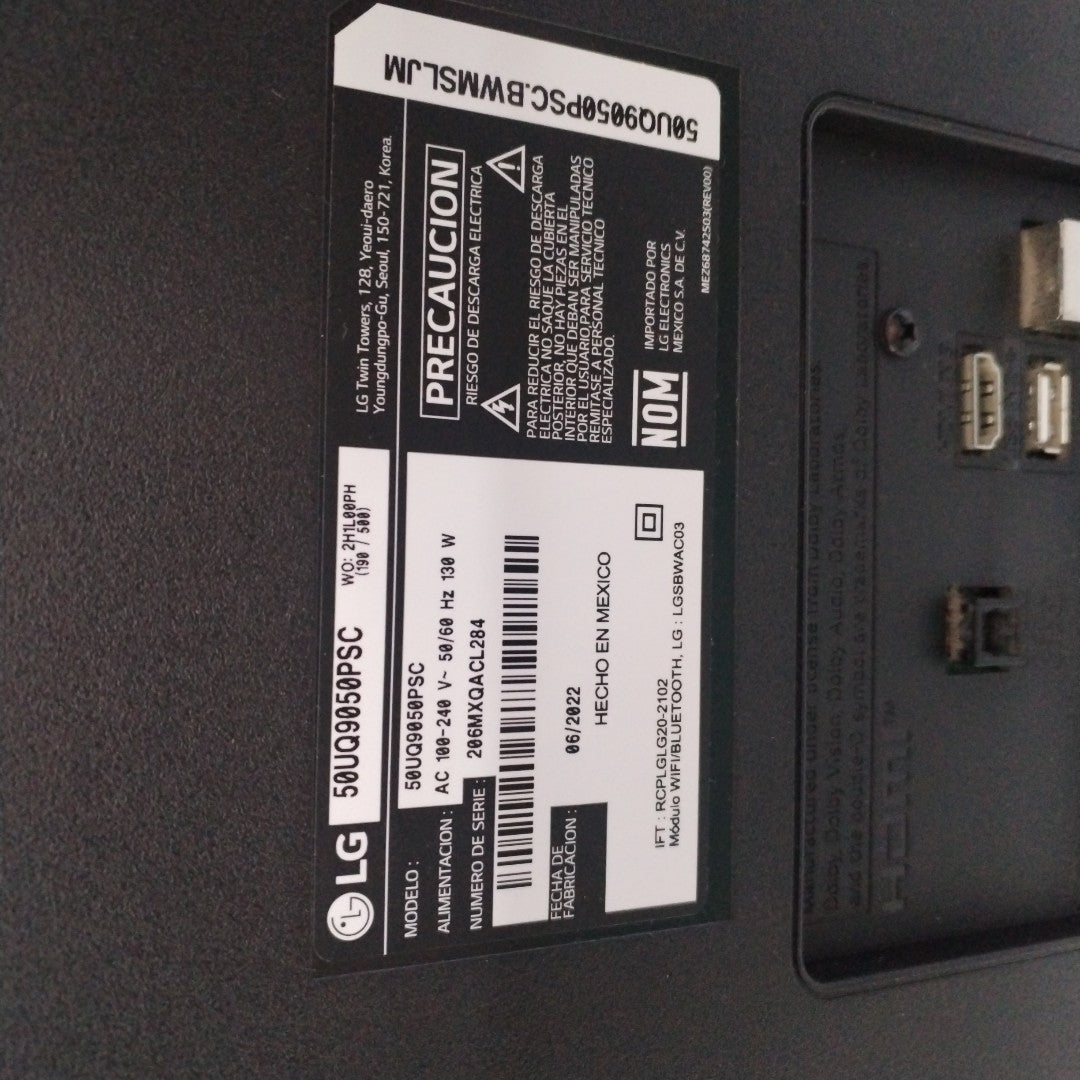 PANTALLA LG 50UQ9050PSC (2022) 50" LED 4K