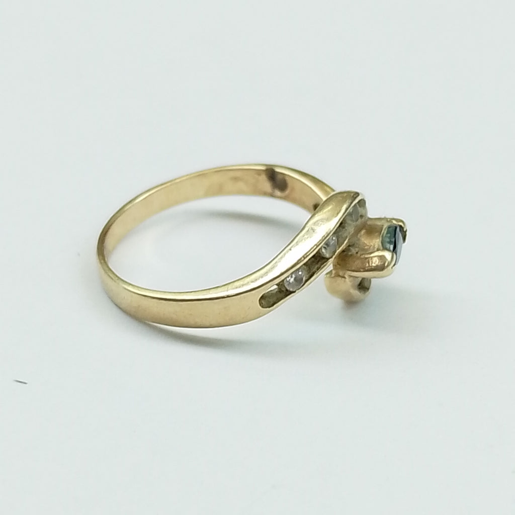 K1 2,40 GRMS 10 K ESPECIFICACIONES COMPLEMENTARIAS ANILLITO CON PIEDRA DE COLOR (SEMINUEVO)