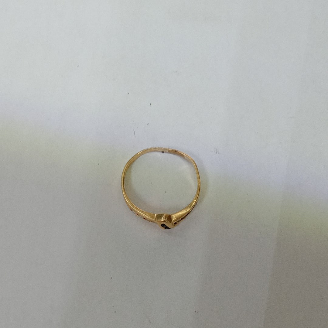 K1 1,30 GRMS 14 K ESPECIFICACIONES COMPLEMENTARIAS ANILLITO CON PIEDRA DE COLOR (SEMINUEVO)