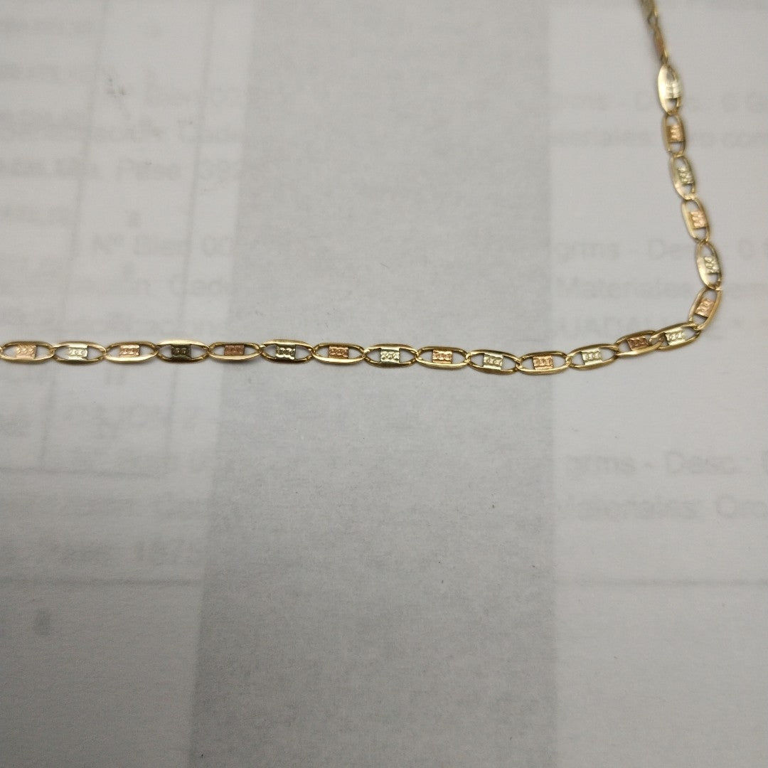 CADENA ORO COMBINADO 10 K 2.2 GRMS (SEMINUEVO)