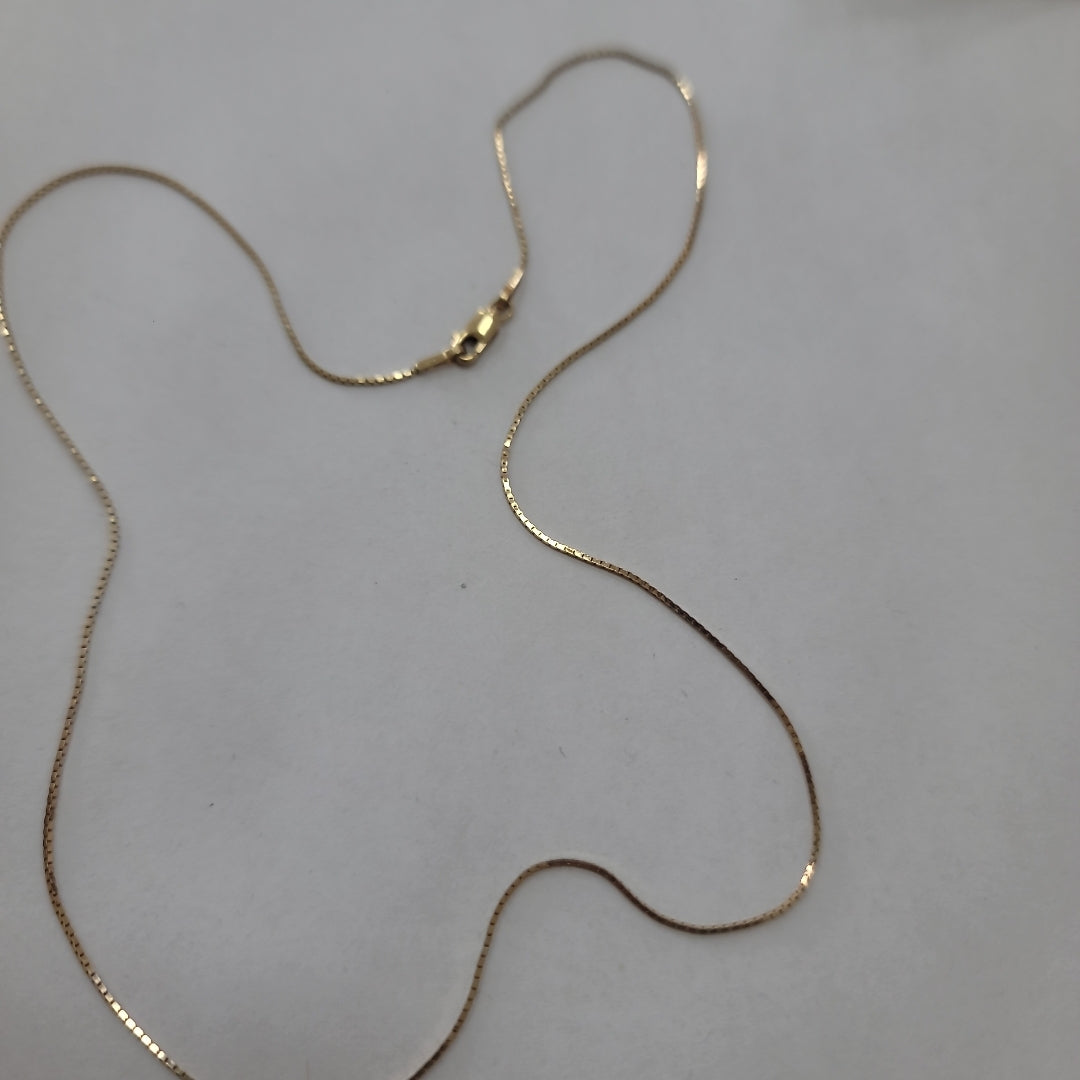 K1 2,00 GRMS 14 K ESPECIFICACIONES COMPLEMENTARIAS GARGANTILLA TEJIDO COLA RATON (SEMINUEVO)