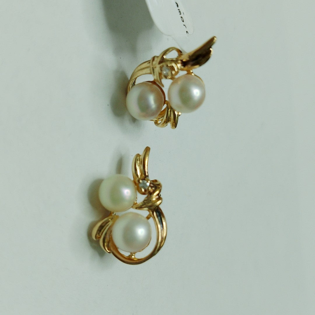 K1 4,20 GRMS 14 K ESPECIFICACIONES COMPLEMENTARIAS PAR DE BROQUELES CON PIEDRA P (SEMINUEVO)