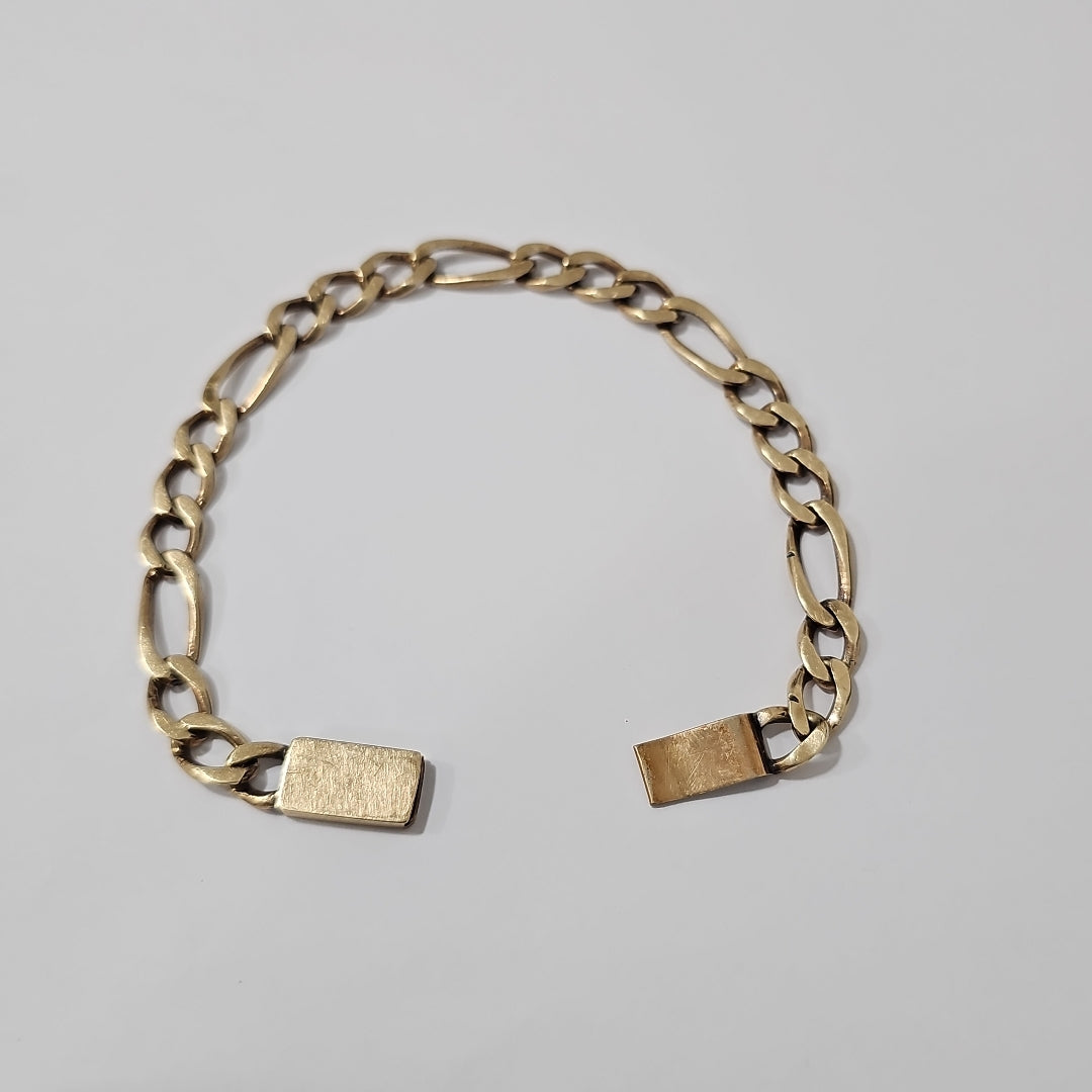 K1 18,90 GRMS 10 K ESPECIFICACIONES COMPLEMENTARIAS PULSERA DE TEJIDO DE ESLABO (SEMINUEVO)