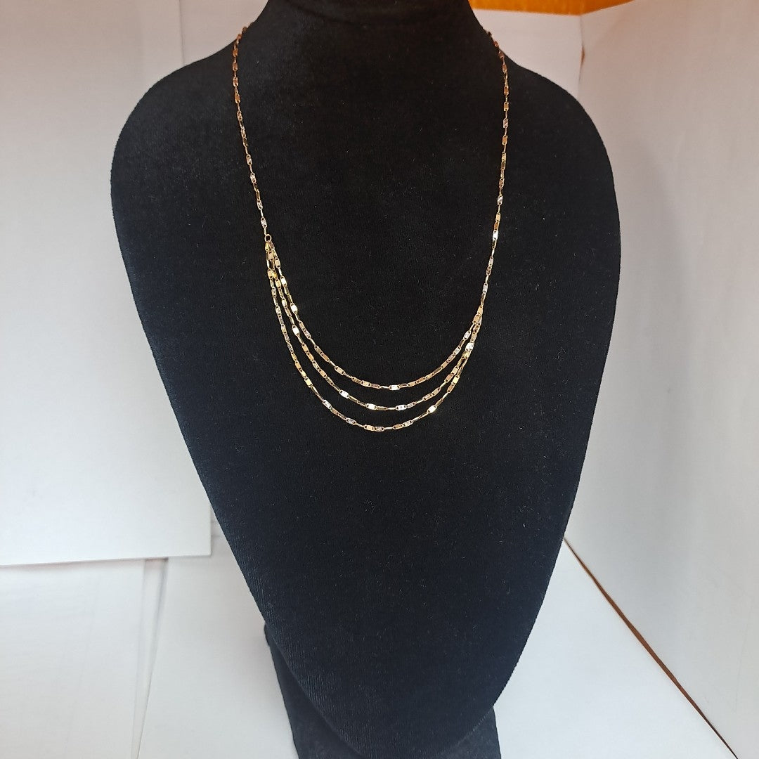 K1 5,10 GRMS 12 K ESPECIFICACIONES COMPLEMENTARIAS GARGANTILLA DE 3 FILAS DE ESL (SEMINUEVO)