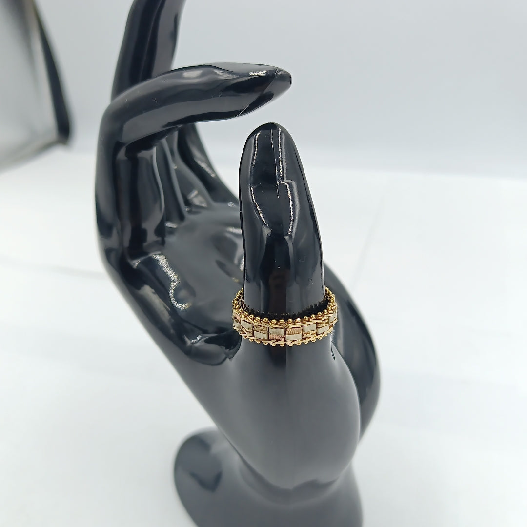 ANILLITO ORO, ORO COMBINADO 14 K 3.5 GRMS (SEMINUEVO)