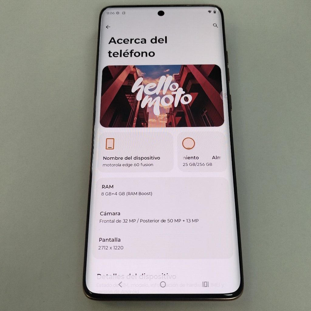 CELULAR MOTOROLA EDGE 60 FUSION XT2503-1 (2023) 256 GB 8 GB RAM (SEMINUEVO)