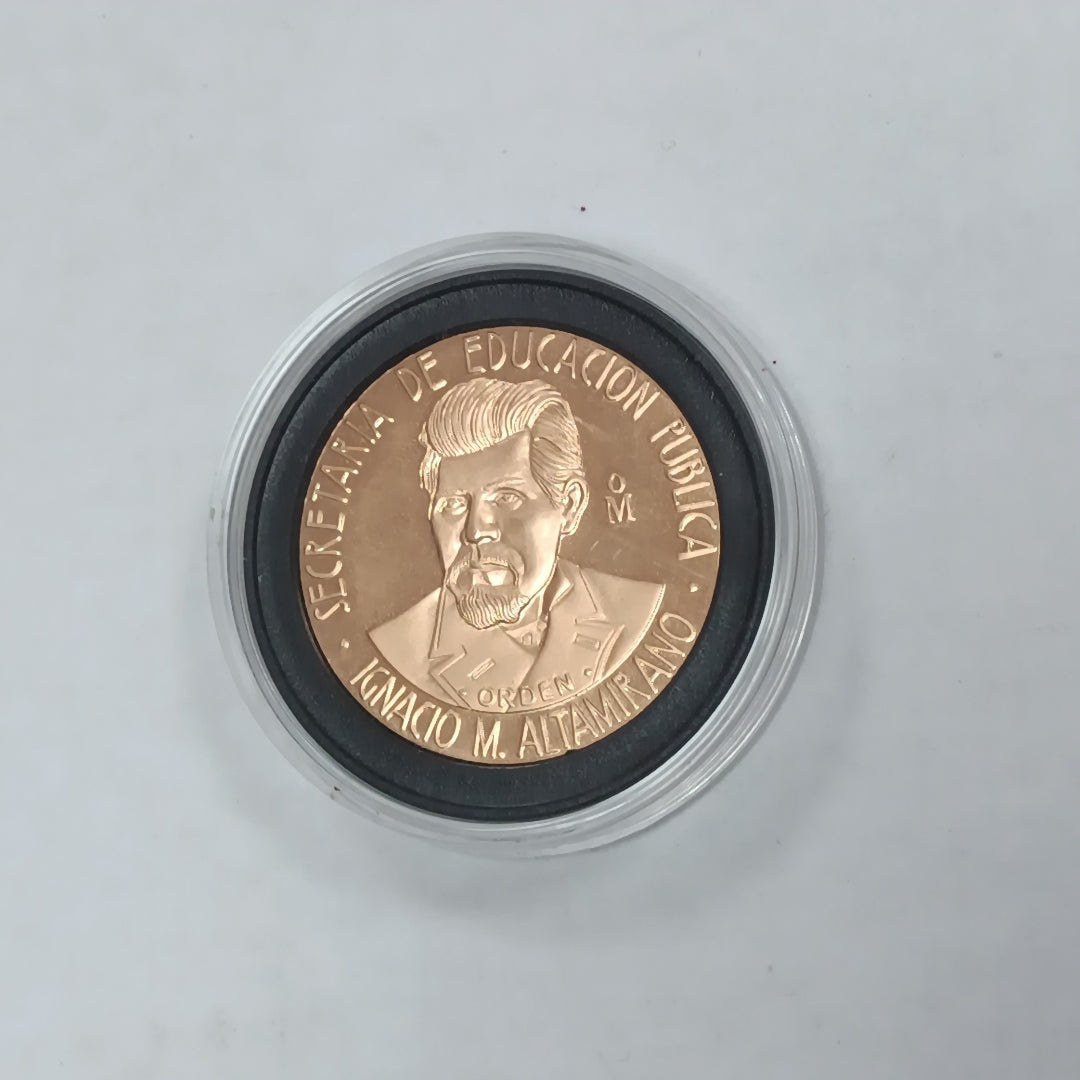 MEDALLA CONMEMORATIVA ORO 21 K 42.4 GRMS (SEMINUEVO)