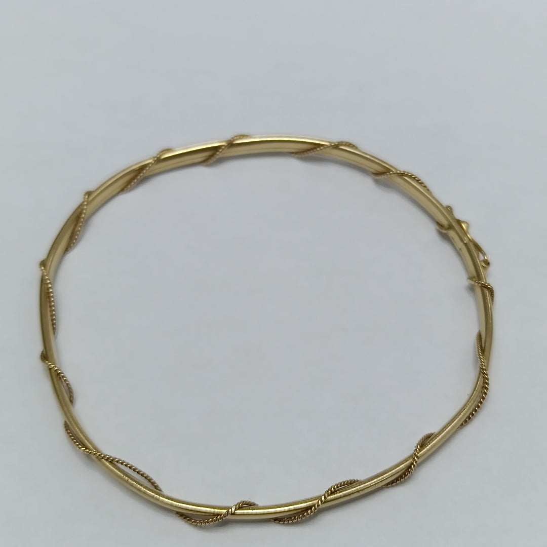 PULSERA RIGIDA ORO 14 K 5,50 GRMS (SEMINUEVO)