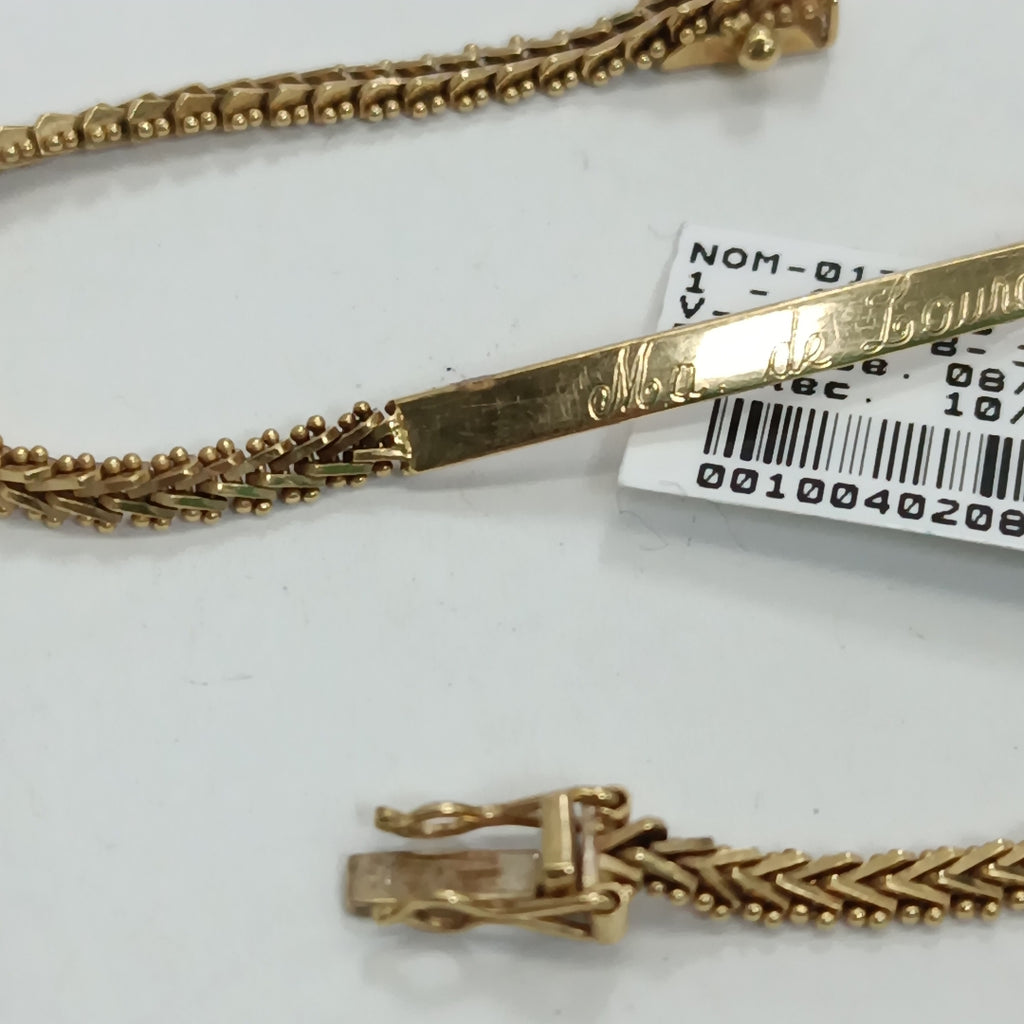 ESCLAVA ORO 18 K 7.4 GRMS (SEMINUEVO)