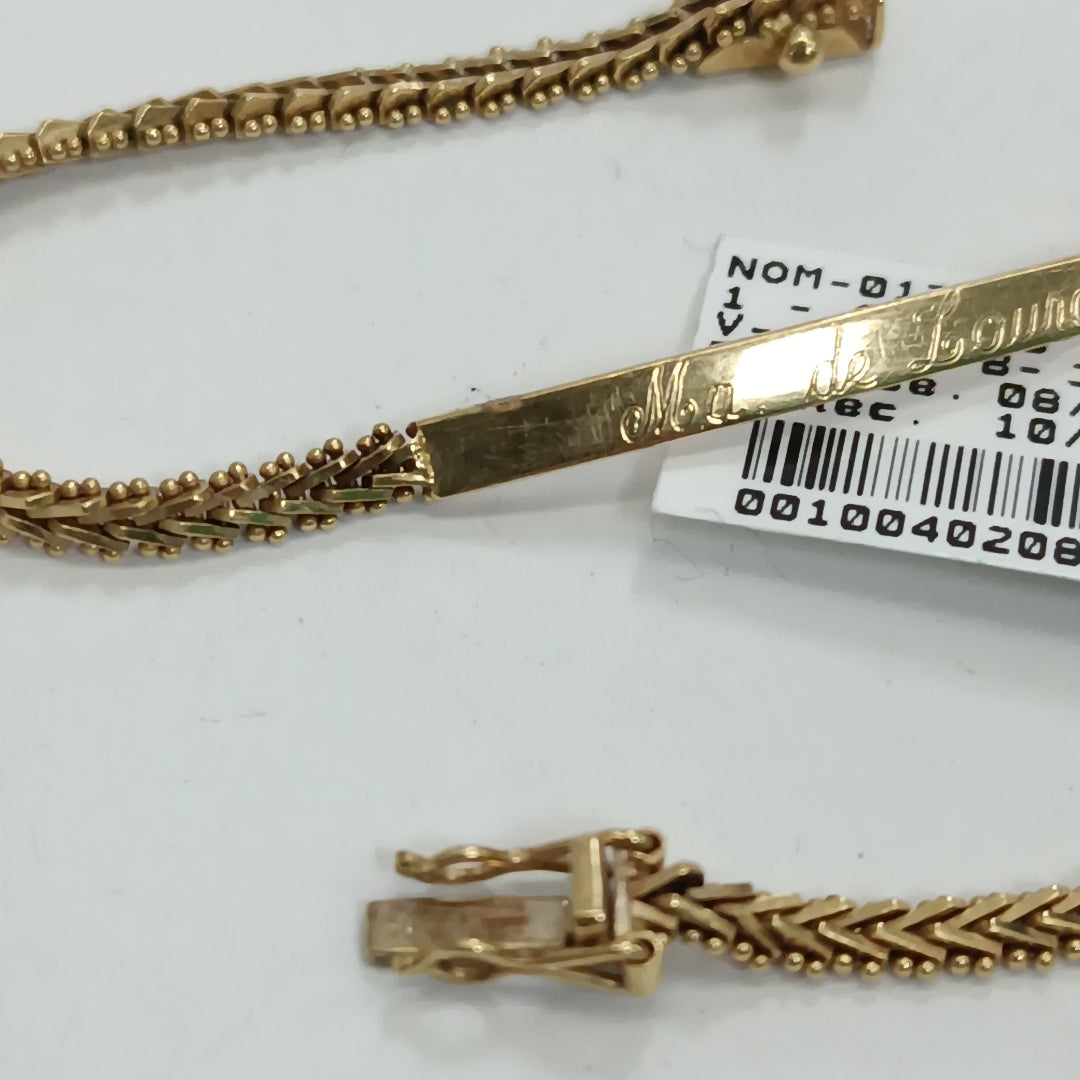 ESCLAVA ORO 18 K 7.4 GRMS (SEMINUEVO)