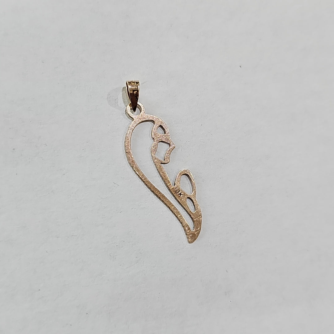 K1 0,50 GRMS 10 K ESPECIFICACIONES COMPLEMENTARIAS DIJE IMAGEN DE LA VIRGEN CON R (SEMINUEVO)