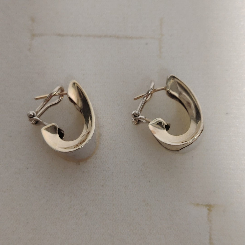 ARRACADAS PAR ORO,RODIADO 14 K 5,00 GRMS (SEMINUEVO)